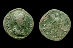 Diva Faustina Senior, Sestertius, Ceres Reverse